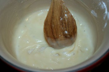 the to the while flour  and butter roux is flour butter in milk stir butter a melt make and with the how melting
