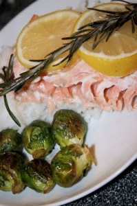Salmon with Lmon and Rosemary