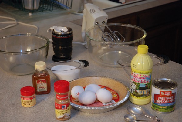 Key Lime Meringue Pie Ingredients