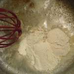 Homemade Condensed Cream of Something Soup - whisk flour into melted butter