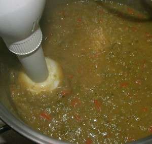 Silky Smooth Green Pea Soup - puree soup with stick blender Silky Smooth Green Pea Soup - puree soup with stick blender