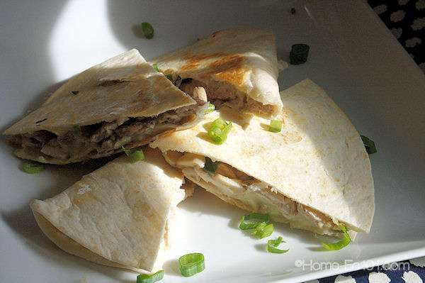 Pork and Mushroom Quesadillas