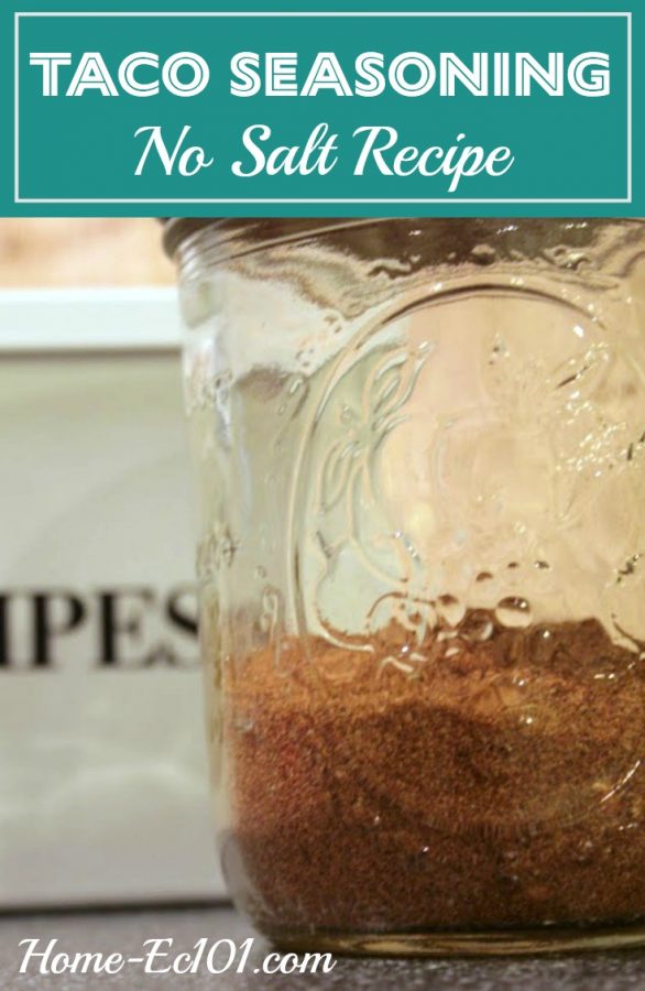 This no-salt taco seasoning recipe is a great way to keep your salt intake under control without sacrificing flavor.