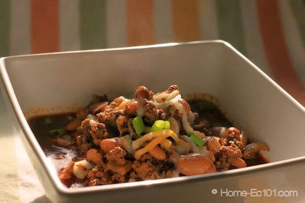 Sue Polinsky's No Tomato Chili