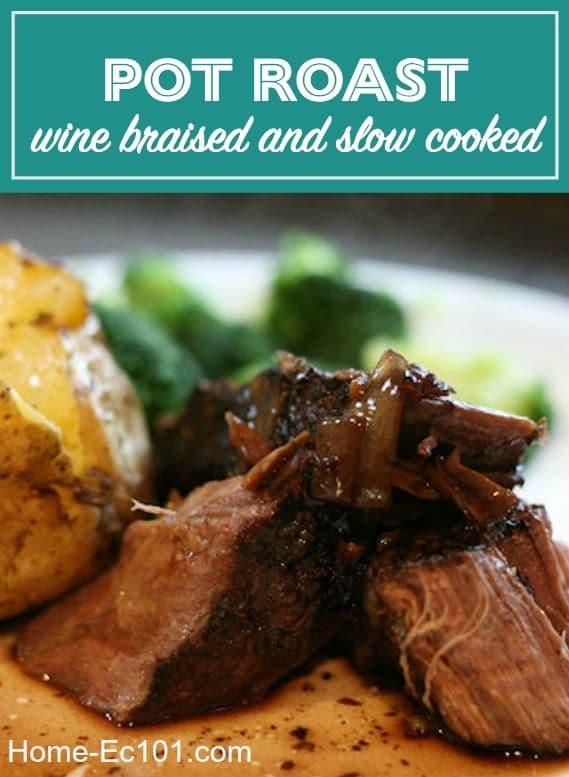 This meat recipe can be made in the oven or slow cooker with a minimum of ingredients. The whole family will love it and there are many wonderful things to create from leftover pot roast.
