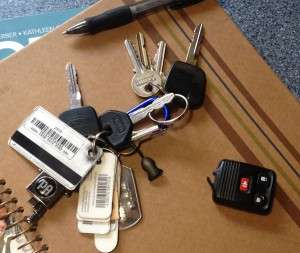 Broken Car Remote - hazardous key ring